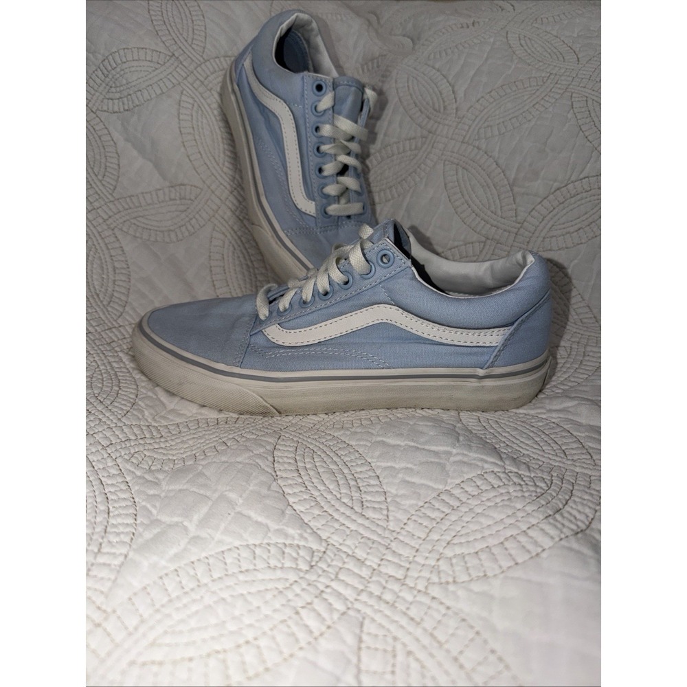 VANS  OFF THE WALL Old Skool Classic Women's 8 Pastel Blue Skater Sneakers Shoes